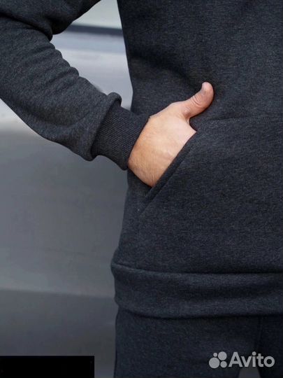 Мужской спортивный комплект на флисе/теплый