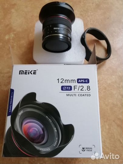 Объектив Meike 12 мм, F2.8 sonyE