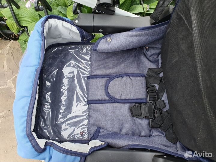 Коляска-трансформер Babyton Pillo OX Denim-Blue