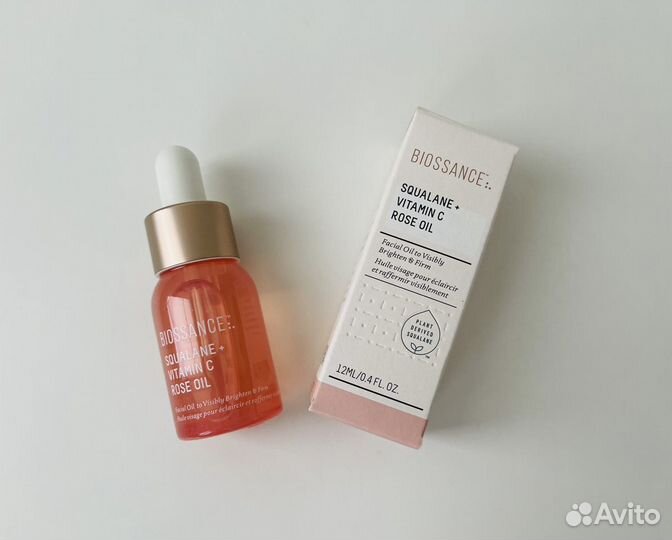 Biossance squalane Vitamin C Rose Oil 12 мл