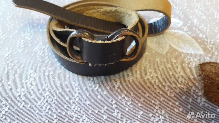 Ремень кожаный СССР винтаж, кошелек, браслет кожа