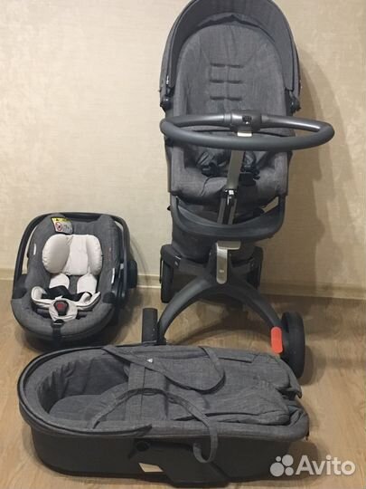 Коляска Stokke Xplory V5, цвет: черный меланж
