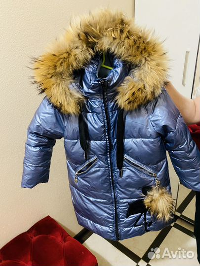 Пуховик для девочки 122