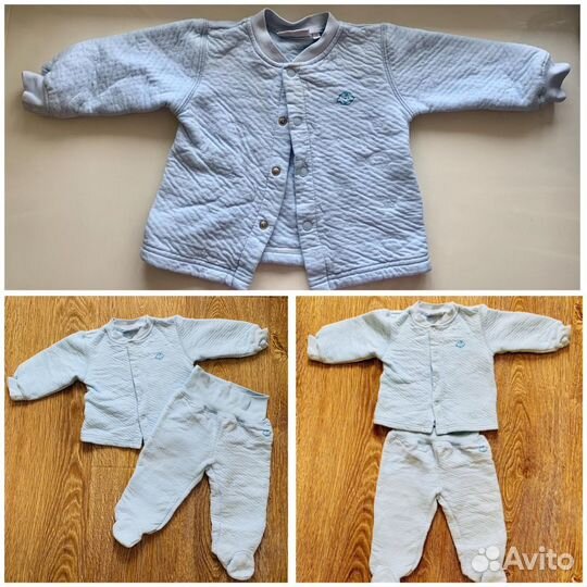 Пакет вещей на мальчика р.74, на 6-9 месяцев