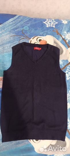 Жилет школьный синий 158