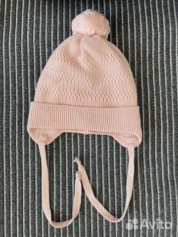 Шапка для девочки и варежки на теплую весну