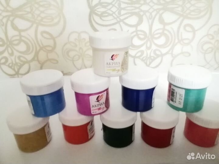 Краска акриловая художественная глянцевая