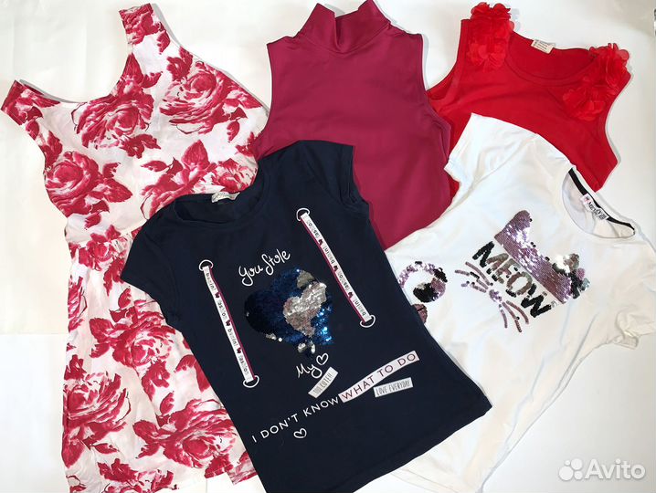 Вещи пакетом на девочку 140 146