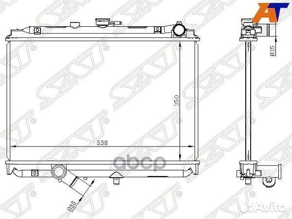 Радиатор Mazda Bongo 93-99 MZ00015 Sat