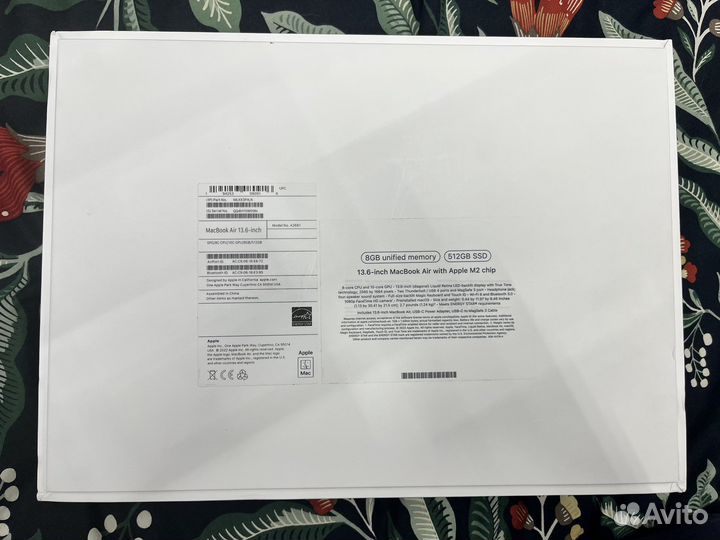 Apple MacBook air 13 2022 m2 8gb 512gb