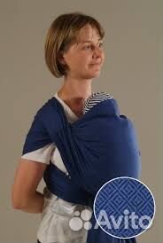 Слинг шарф Storchenwiege Leo marine