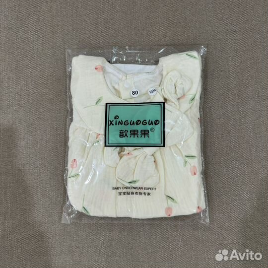 Платье боди для девочки 74