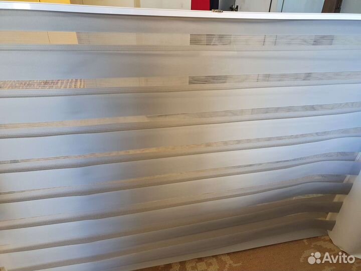 Жалюзи рулонные серые День ночь горизонтальные