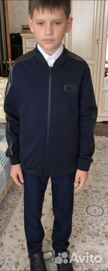 Костюм Gulliver толстовка синяя+брюки