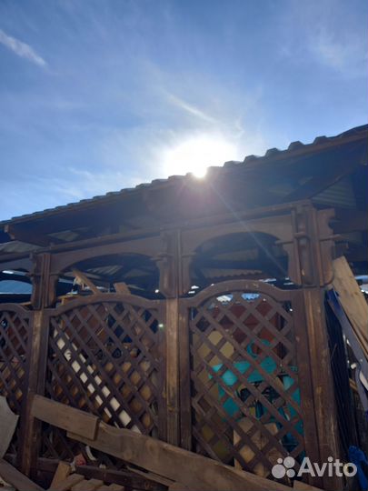 Беседка для дачи деревянная бу