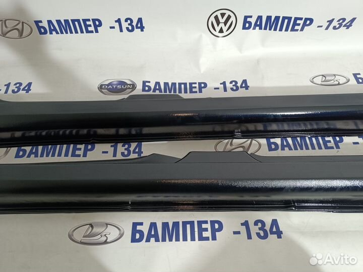 Накладки на пороги Лада калина 1 Космос-665