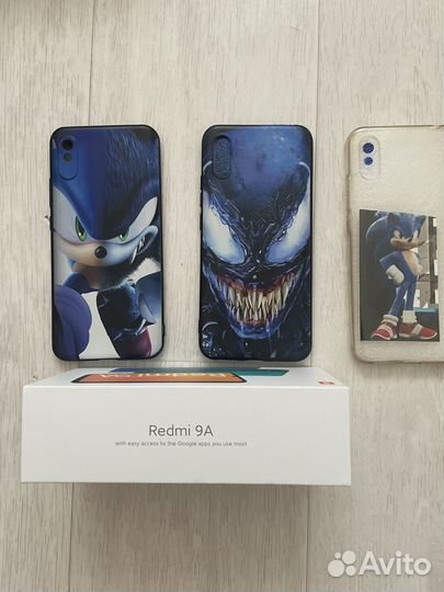 Чехол и защитное стекло на телефон Redmi 9A