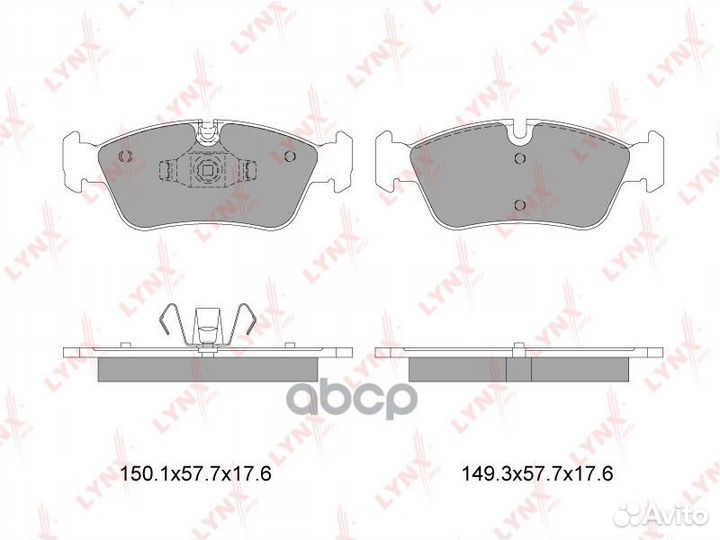 Колодки тормозные дисковые перед BD1422 LYN