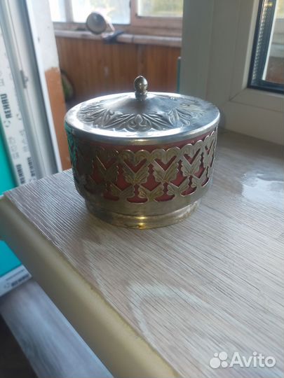 Сахарница СССР мельхиор 1950