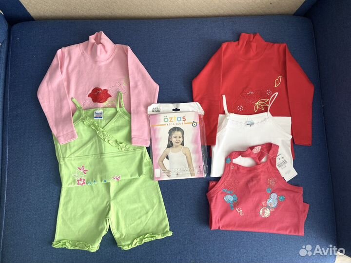 Новая одежда на девочку пакетом 3-4 года 98-104