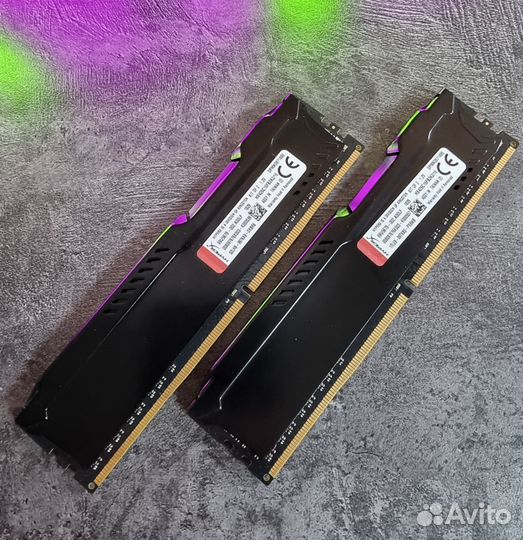 Б/у DDR4 16GB (8GBx2) Kingston HyperX Fury 2666