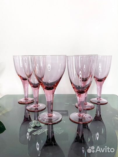 Фужеры цветное стекло СССР