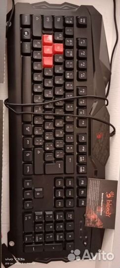Игровая клавиатура с подсветкой Bloody