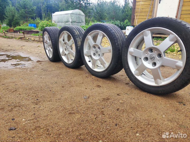 Диски nissan r17 4х114.3 с резиной