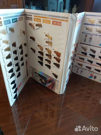 Палитра красок для волос, книга записи, журналы пр