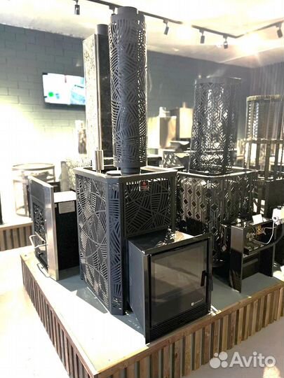 Пeчь гaзo-дpовяная