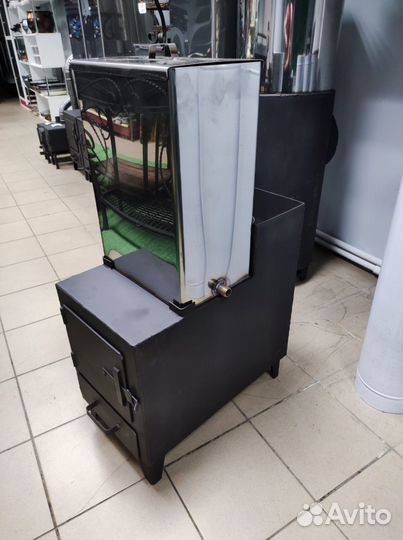 Печи для бани с баком