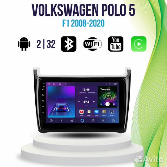 Магнитола Volkswagen polo 5 ст232m 2/32 Android