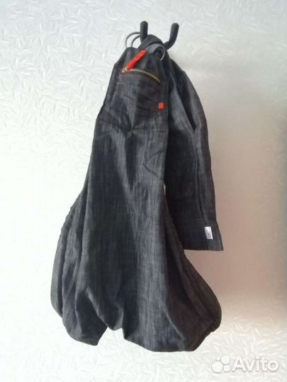 Слинг на кольцах джинсовый