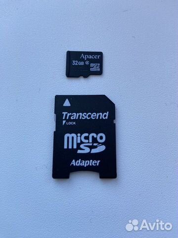 Карта памяти MicroSD Apacer 32GB и адаптер на SD