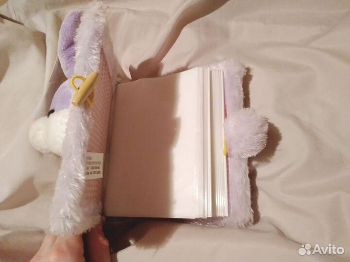 Пушистый фотоальбом с мягкой игрушкой Зайка новый