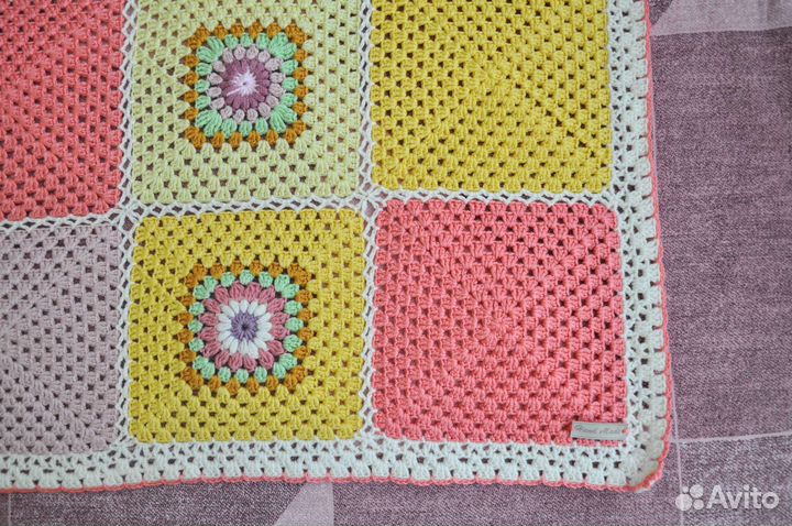 Плед вязаный