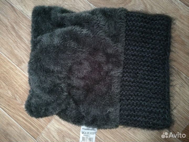 Шапка серая и светло серая