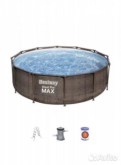 Каркасный бассейн Bestway 366х100 (ротанг)