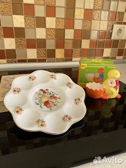 Пасхальный фарфоровый набор для яиц