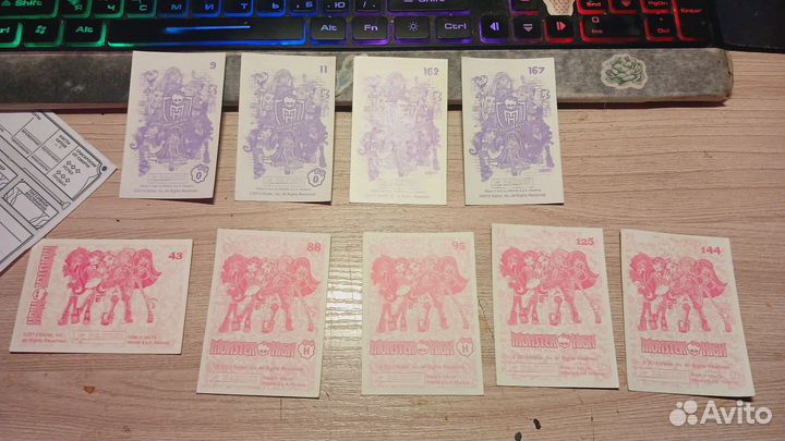 Наклейки Monster High Panini 2013 и 2014