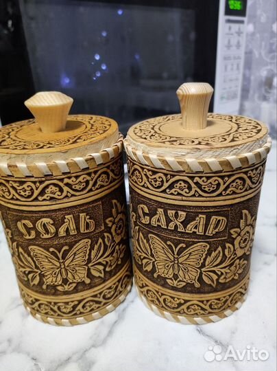 Солонка, сахарница набор 2шт