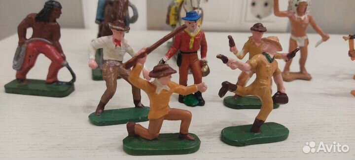Солдатики из СССР Индейцы Ковбои Польша 70-80 год