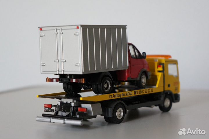 1/50 эвакуатор MAN тягач 2 в 1 редкий 1:50