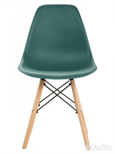 Стул в стиле eames DSW, темно-зеленый, 1 шт