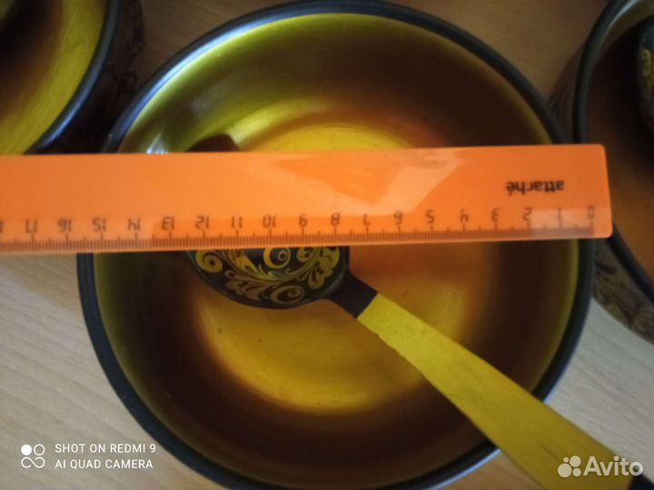 Набор деревянной посуды хохлома