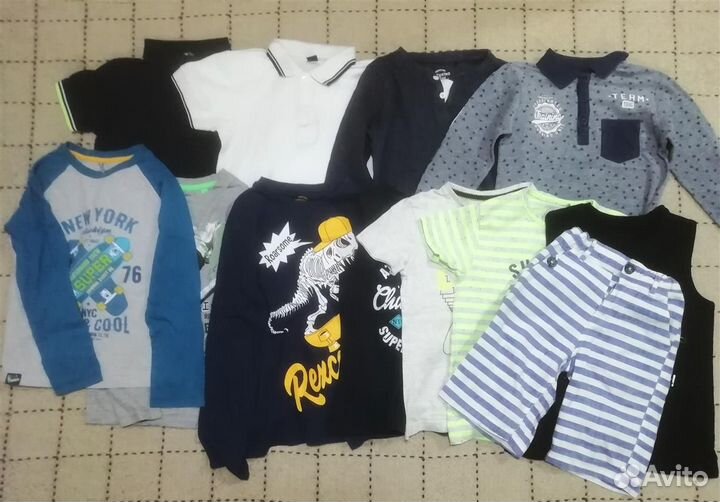 Вещи пакетом на мальчика 122 128