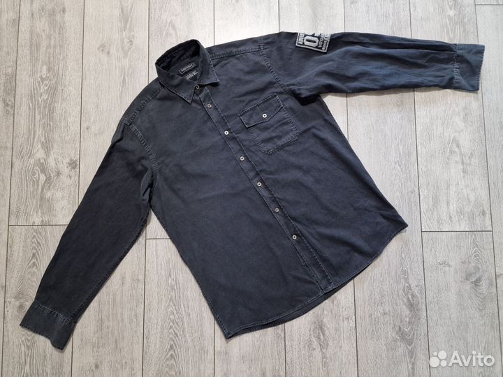 Джинсовая рубашка р.50 Европа мужская