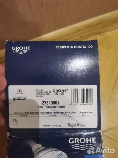 Верхний душ grohe 27610001