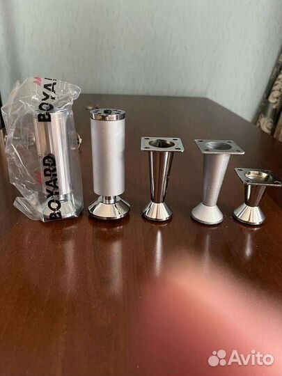 Мебельные ножки 10 см стальные, регулируемые