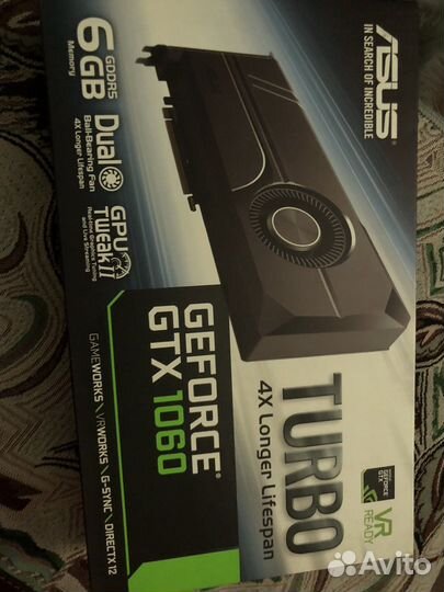 Видеокарта gtx 1060 6gb asus